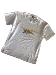 Vintage 90s P-6E Hawk airplane single Stitch Military T-Shirt large
