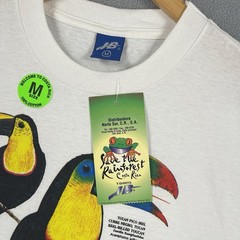 Vintage Tucan Costa Rica Shirt Mens Medium White Short Sleeve Single Stitch 90s
