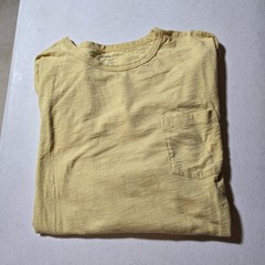 Claiborne Mens Pocket Tee Shirt 2XLT Yellow Nice Shirt !