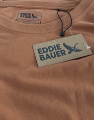 Eddie Bauer Shirt NWT Men’s XL Soft Lightweight Long Sleeve Crewneck T Orange