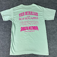 HUF Worldwide T-Shirt Green M Mission Rotten Apple Skidrokyo Shibuya Meltdown