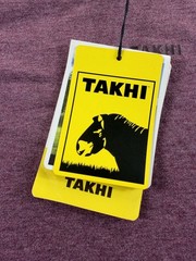 Takhi Shirt Mens Large Wine Red Long Sleeve Logo Tagless Stretch Tee Casual New