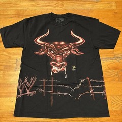 Travis Scott Cactus Jack x WWE – The Rock Brahma Bull Know Your Role T Shirt (L)