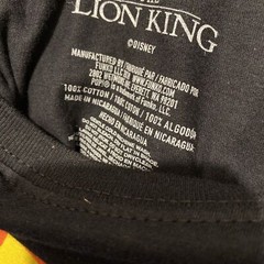Pop Tees XL Mufasa Disney Lion King Womens T Shirt Short Sleeve