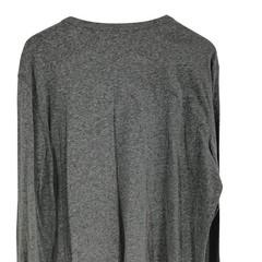 UntuckIt Mens Long Sleeve Notch Neck Gray Shirt Size XXL Marled Soft Comfort