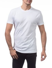 PRO CLUB MENS LIGHTWEIGHT T SHIRTS 4 X-Large BLK WHITE