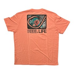 Reel Life Men’s Neptune Ocean Washed Short Sleeve Crewneck Graphic Tee