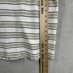 Common People Striped Textured Short Sleeve Shirt Men’s L Cotton Relaxed Fit