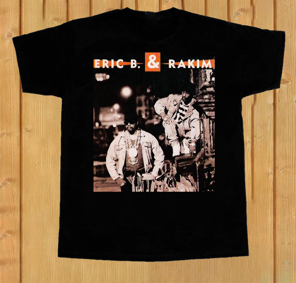 Eric B. & Rakim Let The Rhythm Hit ‘Em Hip Hop Music Black T-Shirt MC1747