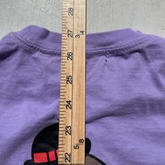 Men’s XLarge T-Shirt Purple Spell-Out M Streetwear Japan Art Cartoon HOLE