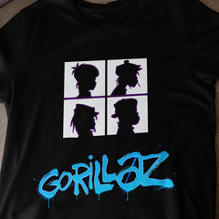 Animated Band Inspired Shirt Retro Music Graphic Tee Hip Hop Style