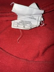 Shaka Active Soft Spun Cotten Blank T-shirt Size Large