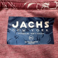 Jachs Short Sleeve Henley Shirt Washed Red Signature Soft Touch Men’s 3XL NWT