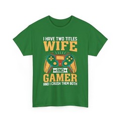 Wife gamer T-Shirt | 80s Gamer Tee | Classic Game Lover Shirt