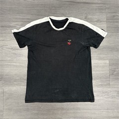 Vintage Y2K Men’s Colorblock Crew Neck Short Sleeve Cotton T-Shirt S,