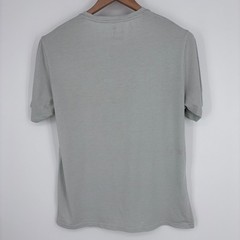 Free Fly Henley Shirt Mens XL Gray Striped Bamboo Performance Short Sleeve