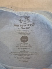 Hello Kitty Sanrio Unisex Large Blue Hamburger T Shirt Kawaii Food