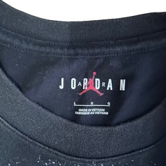 Nike Air Jordan Men’s Black Graphic T-Shirt Large Oversized HQ8982-010 NWT