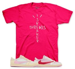 Shirts To Match Jordan 1 Tropical Pink Travis Scott AJ1 – Scribble Tee