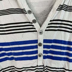 For him London T-shirt, hoodie, Y2K Striped Henley Shirt with Blue Accents