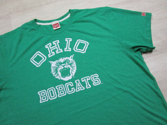Homage Ohio University Bobcats T Shirt Adult (2XL) Retro College Print Mascot