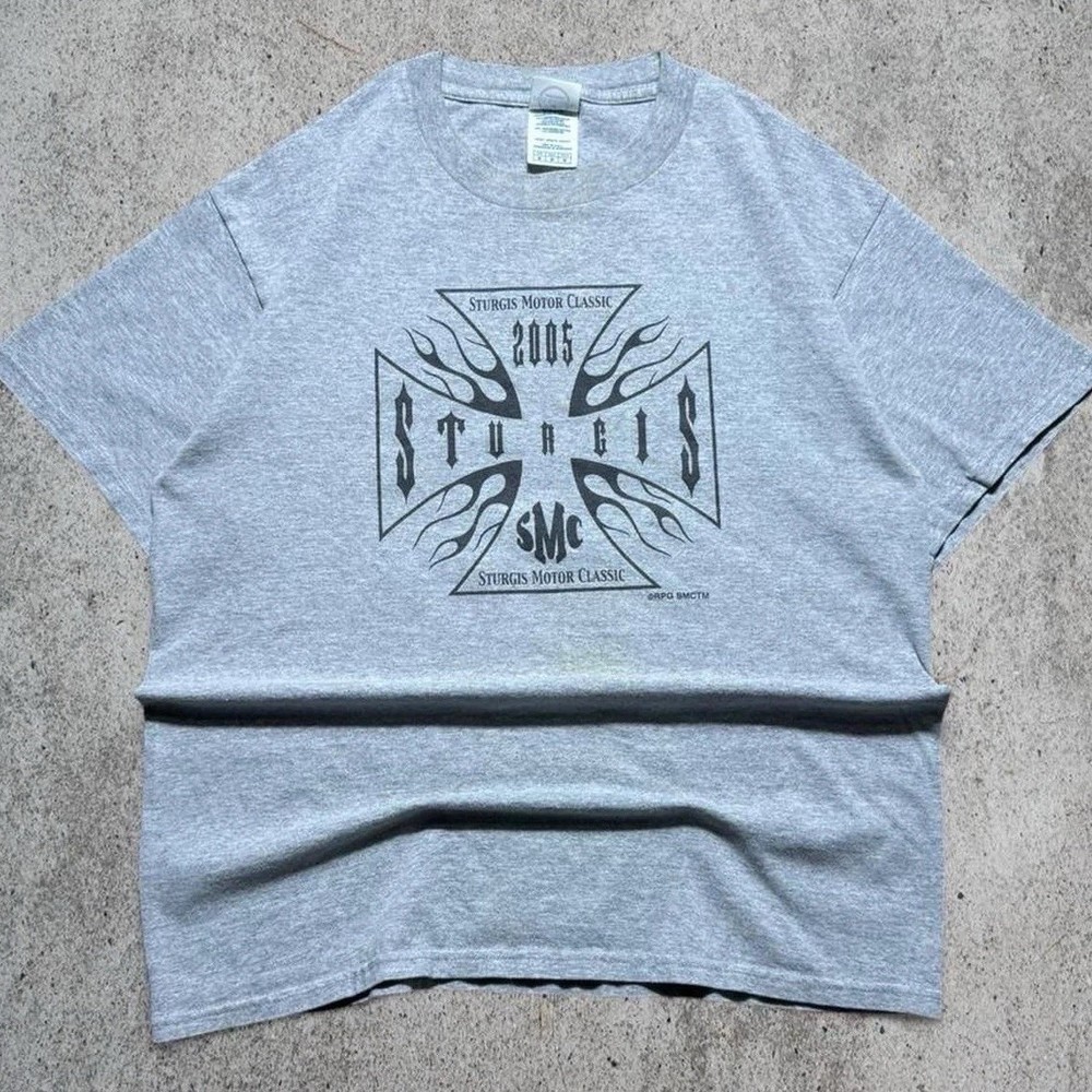 Delta Pro Weight Sturgis Motor Classic 2005 Gray Graphic Men’s T-Shirt M