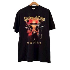 System Of a Down Genocide Band Vintage Tour Shirt Size XL Reprint
