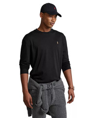 Polo Ralph Lauren Men’s Classic Fit Soft Touch Crewneck T-Shirt Long Sleeve