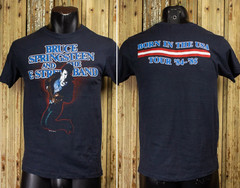Vintage Bruce Springsteen Born In The USA Tour Concert T Shirt 1984-1985 Black