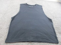 Under Armour UA Singlet/T Shirt XL Sleeveless Round Neck Black Loose Fit Cotton