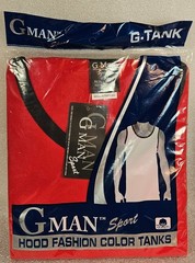 G-Man Sport G-Tank in LARGE Red With Black Piping *eBay Best Price*