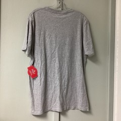 New Holiday Time Mens Large Gray Crew Neck Christmas T Shirt “ Making Bright “