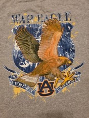 Guy Harvey Graphic T Shirt Auburn Tigers Gray 2XL