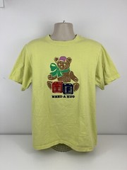 Teddy Fresh Yellow Bear Need A Hug T Shirt Mens Size L Large STAINS READ USED