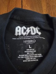 NWOT AC/DC Long Sleeve 1981 Tour Reprint Shirt For Those About To Rock Sz Large
