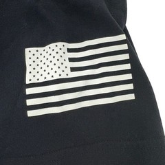 Under Armour UA Freedom American Flag T-Shirt Men Small Black Loose Fit
