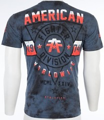 AMERICAN FIGHTER Men’s T-Shirt SILVER LAKE Athletic Multicolor Biker MMA S-5XL
