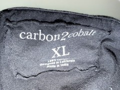 Carbon2Cobalt Shirt Men XL Fire Earth Ying Yang Graphic Long Sleeve Charcoal