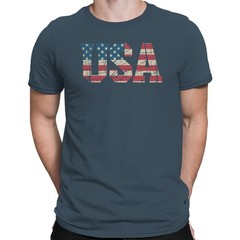 USA Distressed American Flag Men’s T-shirt
