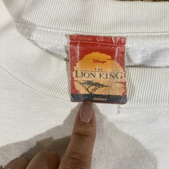 Vintage 90s Lion King Simba & Nala White Single Stitch Shirt Size Boxy XL