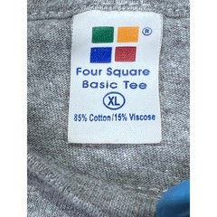 Four Square Dubai Skyline Graphic T-Shirt Gray XL Burj Khalifa Souvenir Tee