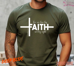 Unisex Faith Not By Sight Chri T-Shirt, Men T shirt,Women T shirt Gift Christian