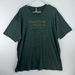 Magnolia Press Coffee Shop Emerald Green Adult 2XL NextLevel Apparel T-shirt
