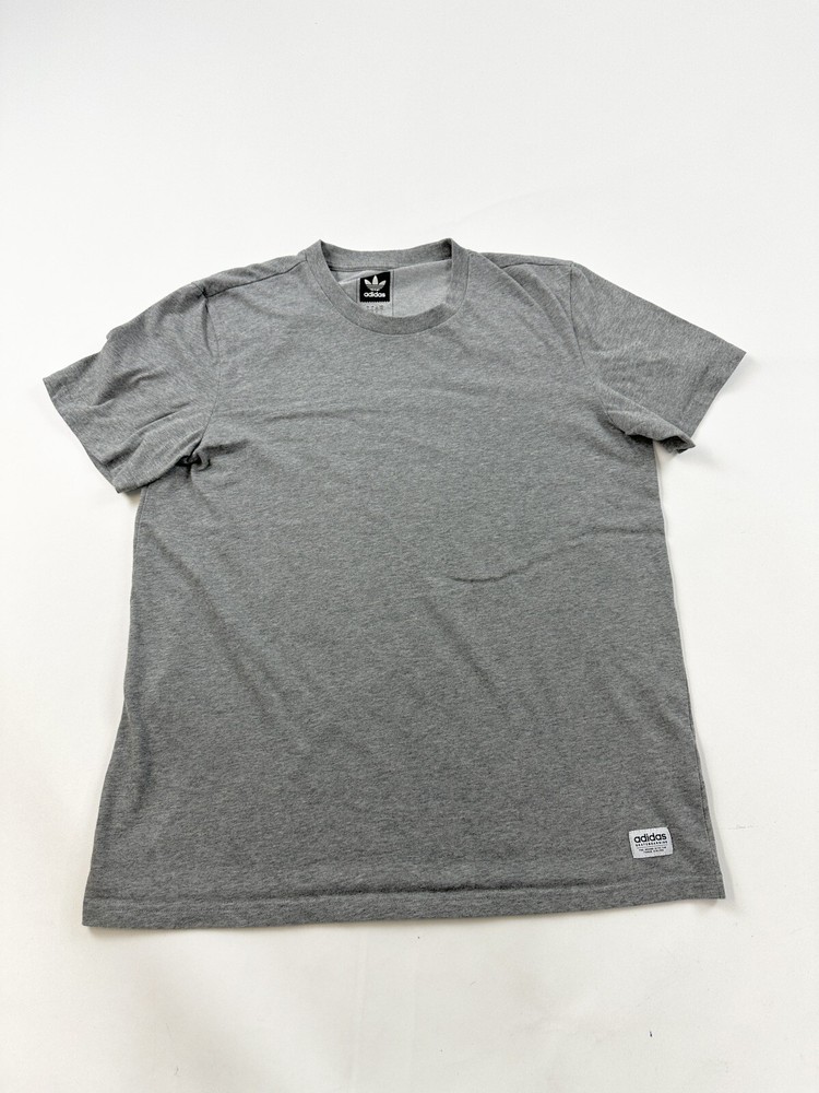 Adidas Shirt Mens Large Gray Short Sleeve