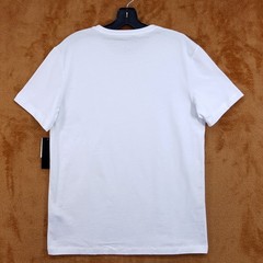 BLOOMINGDALES Shirt Mens Small White Pullover Crew Short Sleeve Supima Cotton