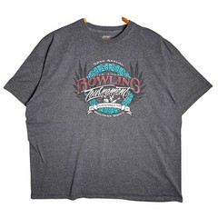 Port and Company Mens 2XL Native American Bowling Tournament Graphic TShirt Gray
