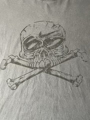 Vintage Nike 6.0 Shirt Mens XL Black Skull Crossbones Graphic Tee BMX Skate Y2K