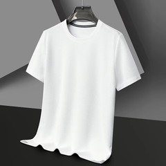 Men’s Waffle Knit T-Shirt Breathable Summer O-Neck Casual Short Sleeve Tee
