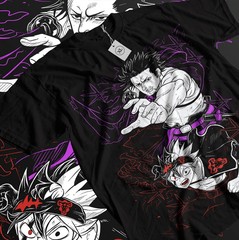 Black Clover Yami Sukehiro Asta Yuno T-shirt Girl Gifts Black Shirt All Size