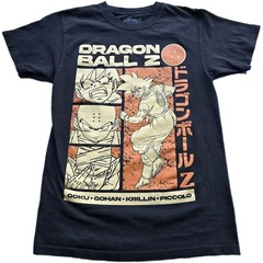 Dragon Ball Z Mens T-Shirt -Orange Black Size Small 100% Cotton